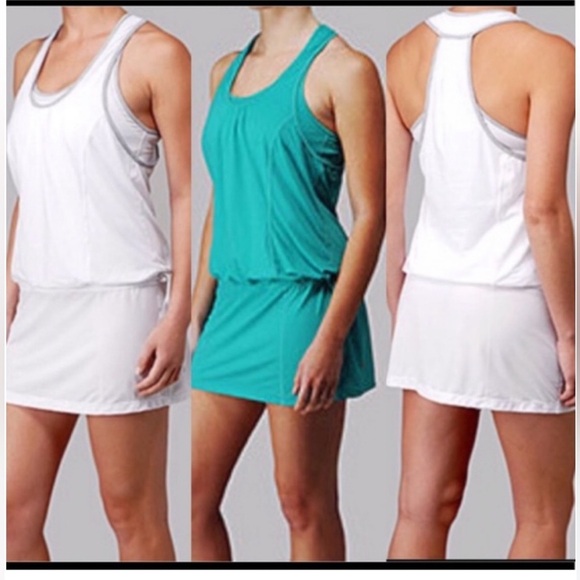 Lululemon White run for fun Sleeveless golf dress - Picture 3 of 10
